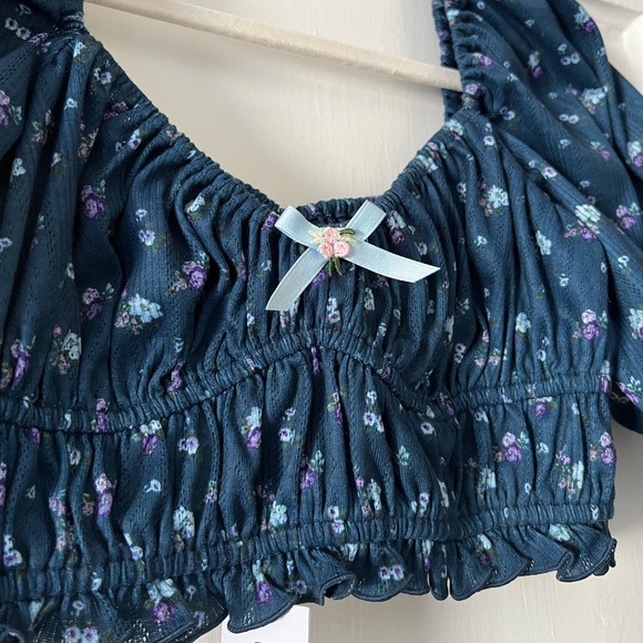 Victoria’s Secret For Love & Lemons ‘Pointelle’ Crop top - Picture 6 of 8